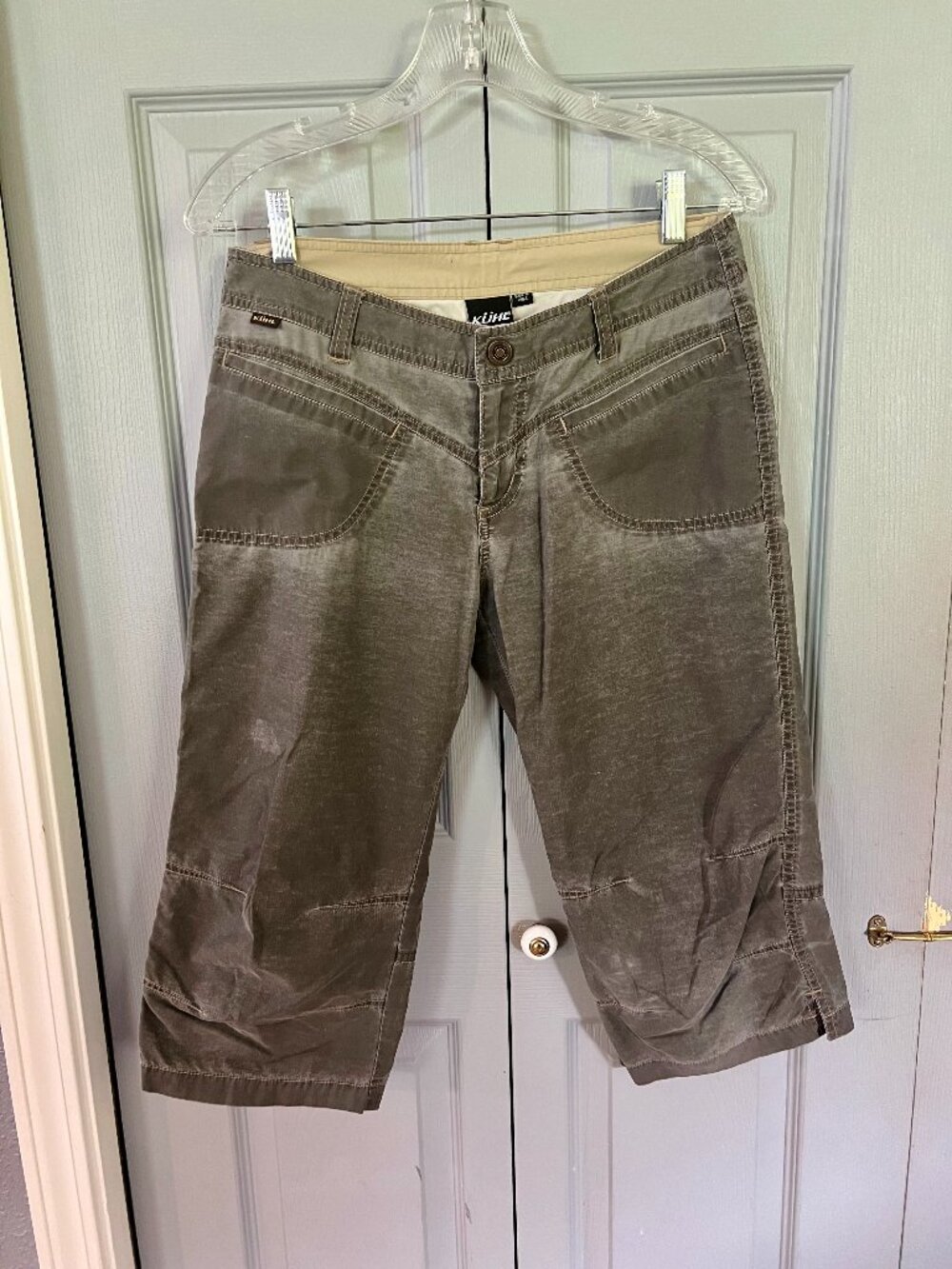 Kuhl Dry Stretch Pants Capri Cropped Hiking Outdoor Gray Size 6
